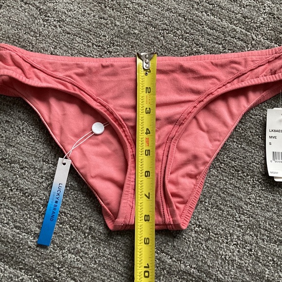Lucky Brand Suede With Me Bikini Bottom Pink - Picture 10 of 10
